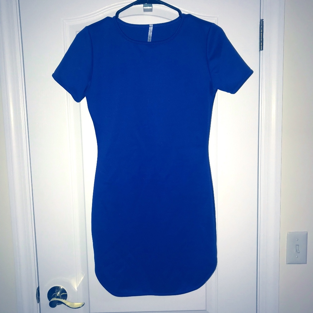 Blue T-Shirt Dress
